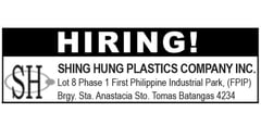 SHING HUNG PLASTIC COMPANY INC. - PLANT MANAGER HIRING