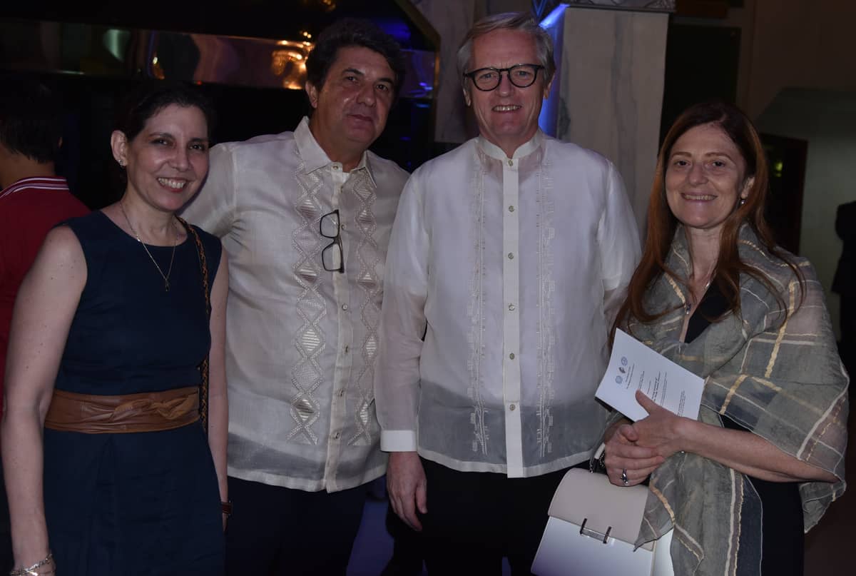 Cristina Moricca, Salvatore La Valle, Hermod ‘Buster’ Allertsen,  director of Philippine Italian Association and Paola Ramella Bagneri.
