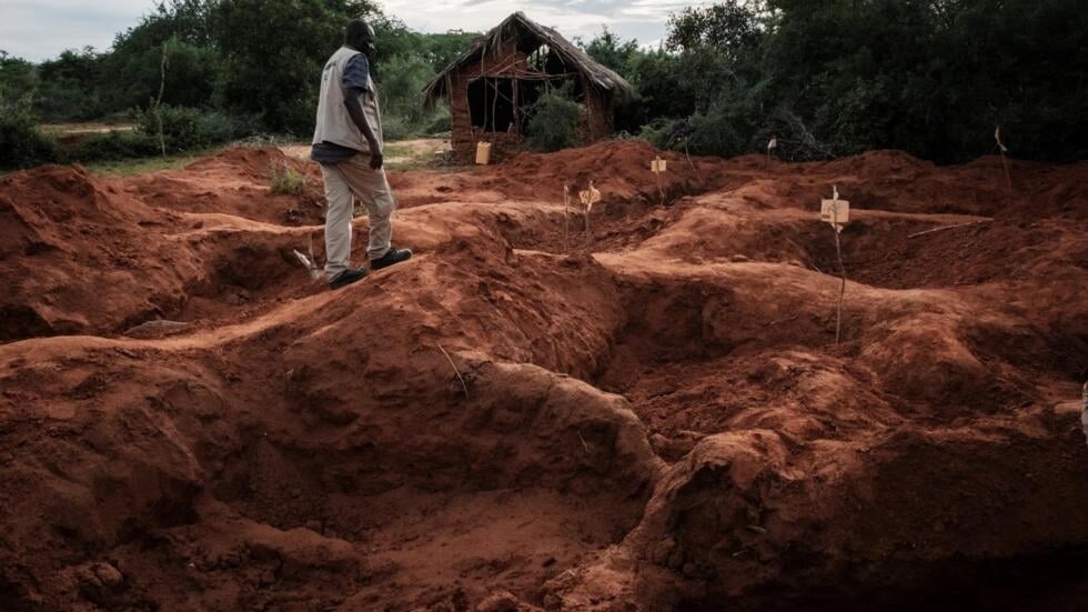 Kenya has exhumed hundreds of bodies from mass graves in a wilderness area near the coast