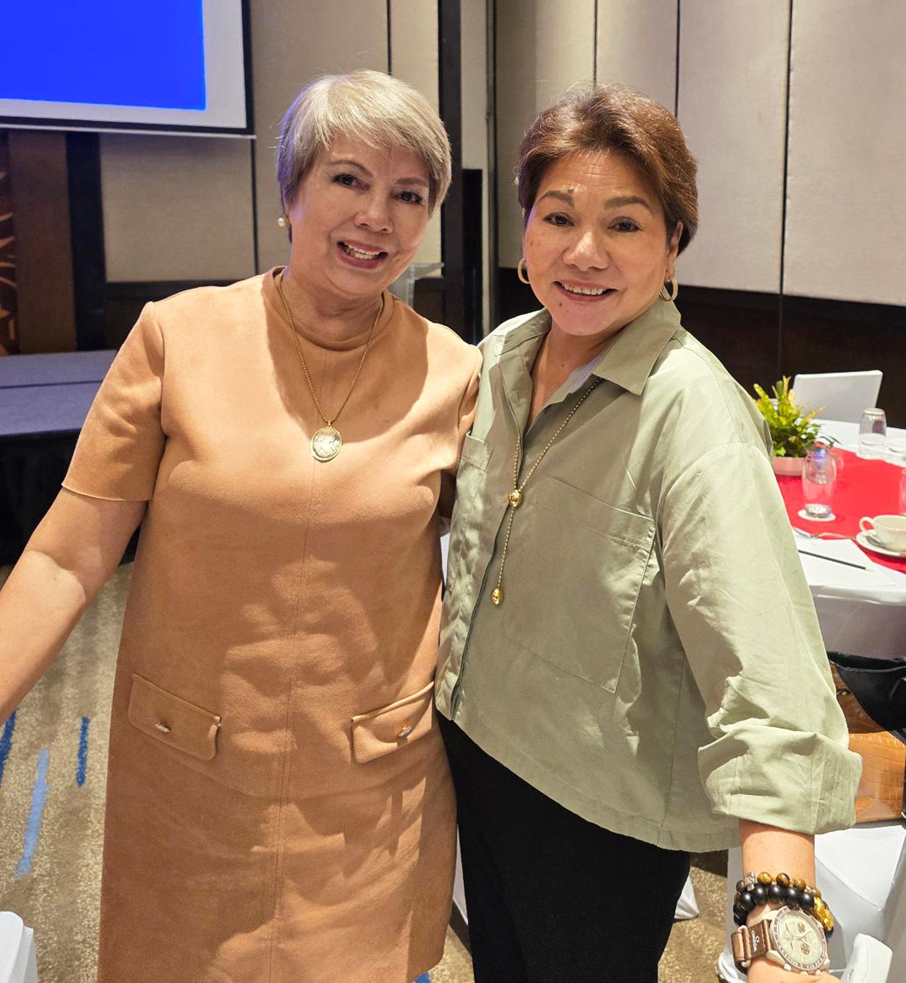Sheila Colmenares and Marget Villarica.