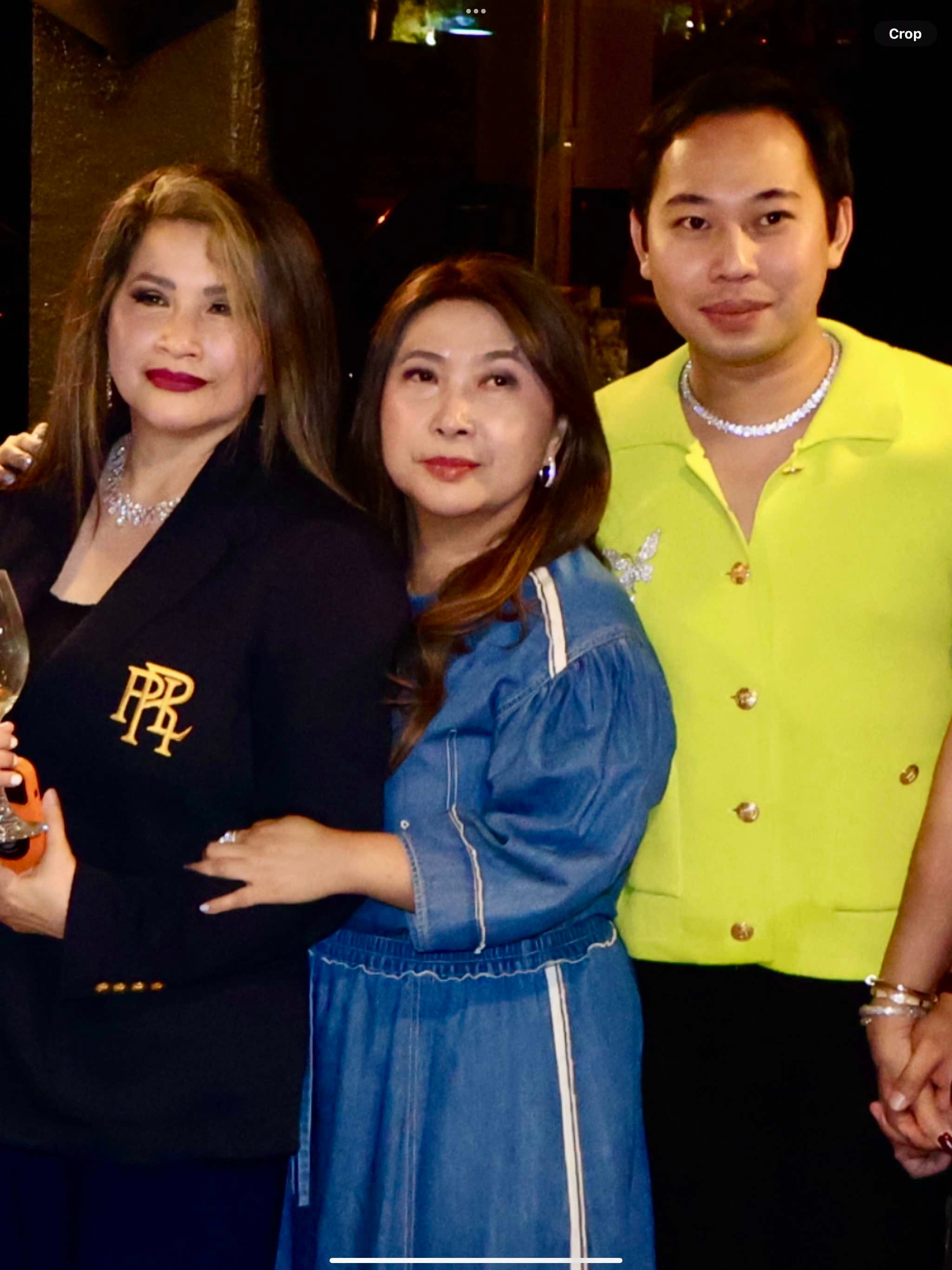 Audrey Tan, Irene Ang and designer Michael Rosero.