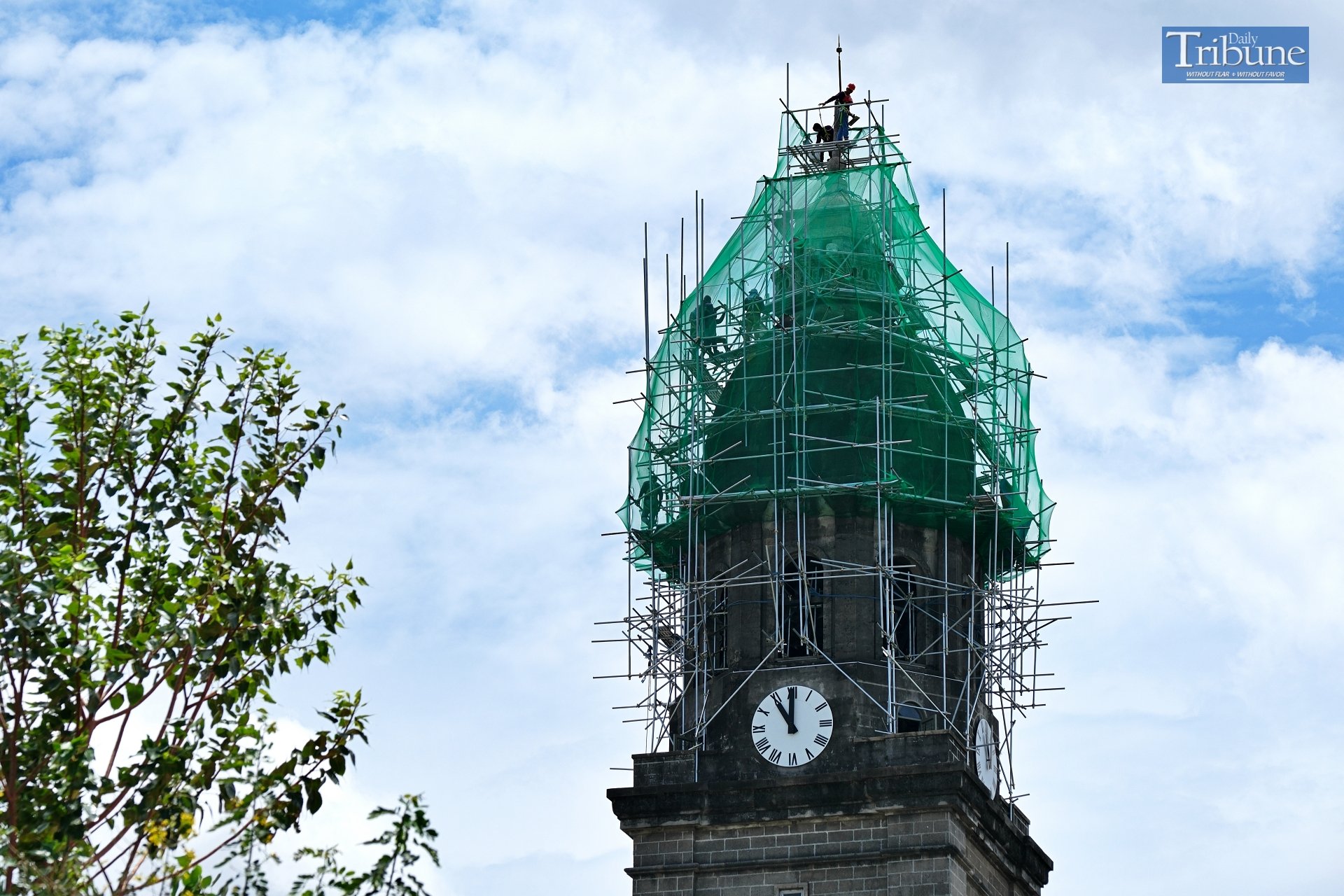 MANILA CATHEDRAL'S CLOCK TOWER UNDER RENOVATION 