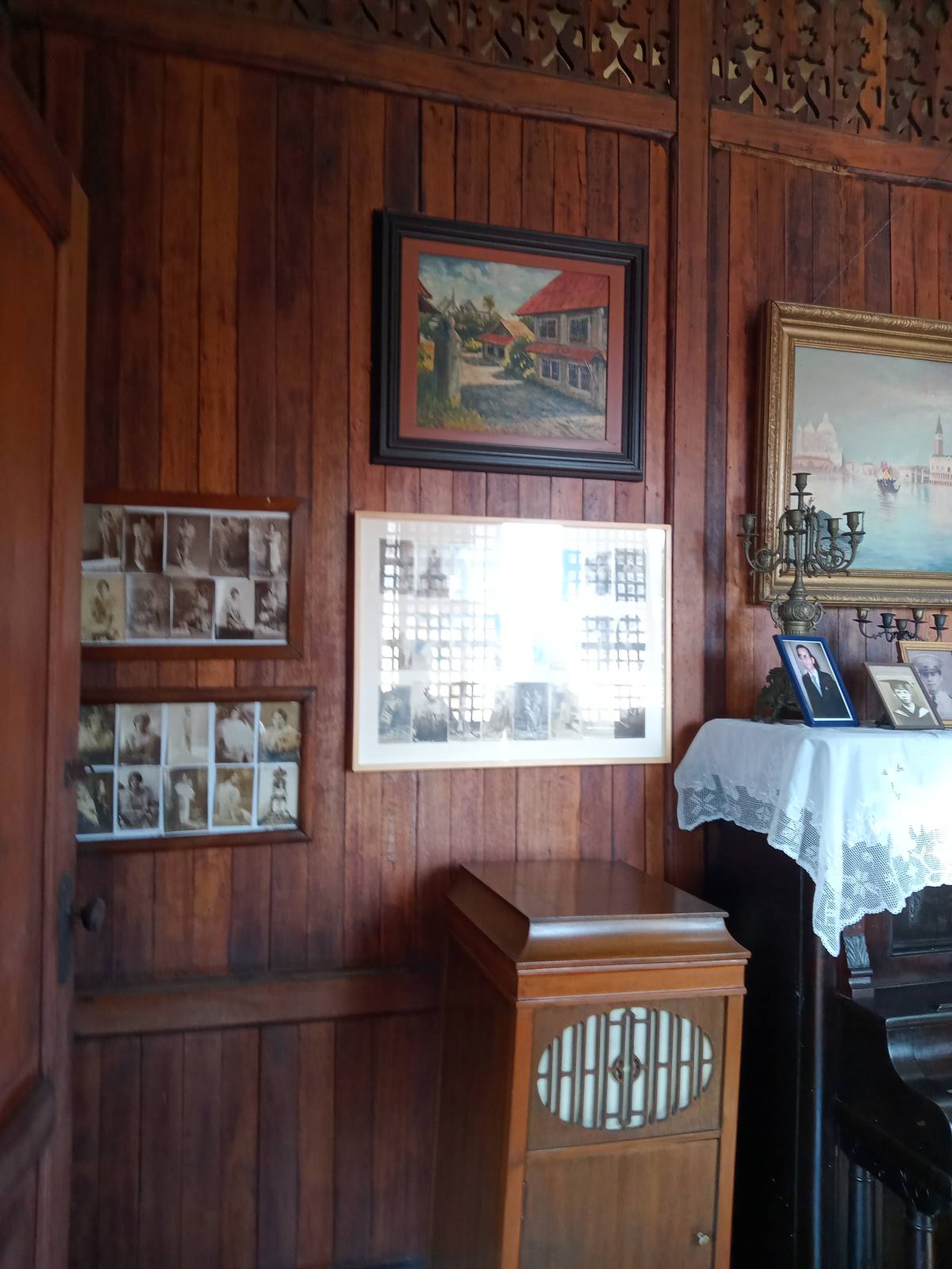 INSIDE the museum.