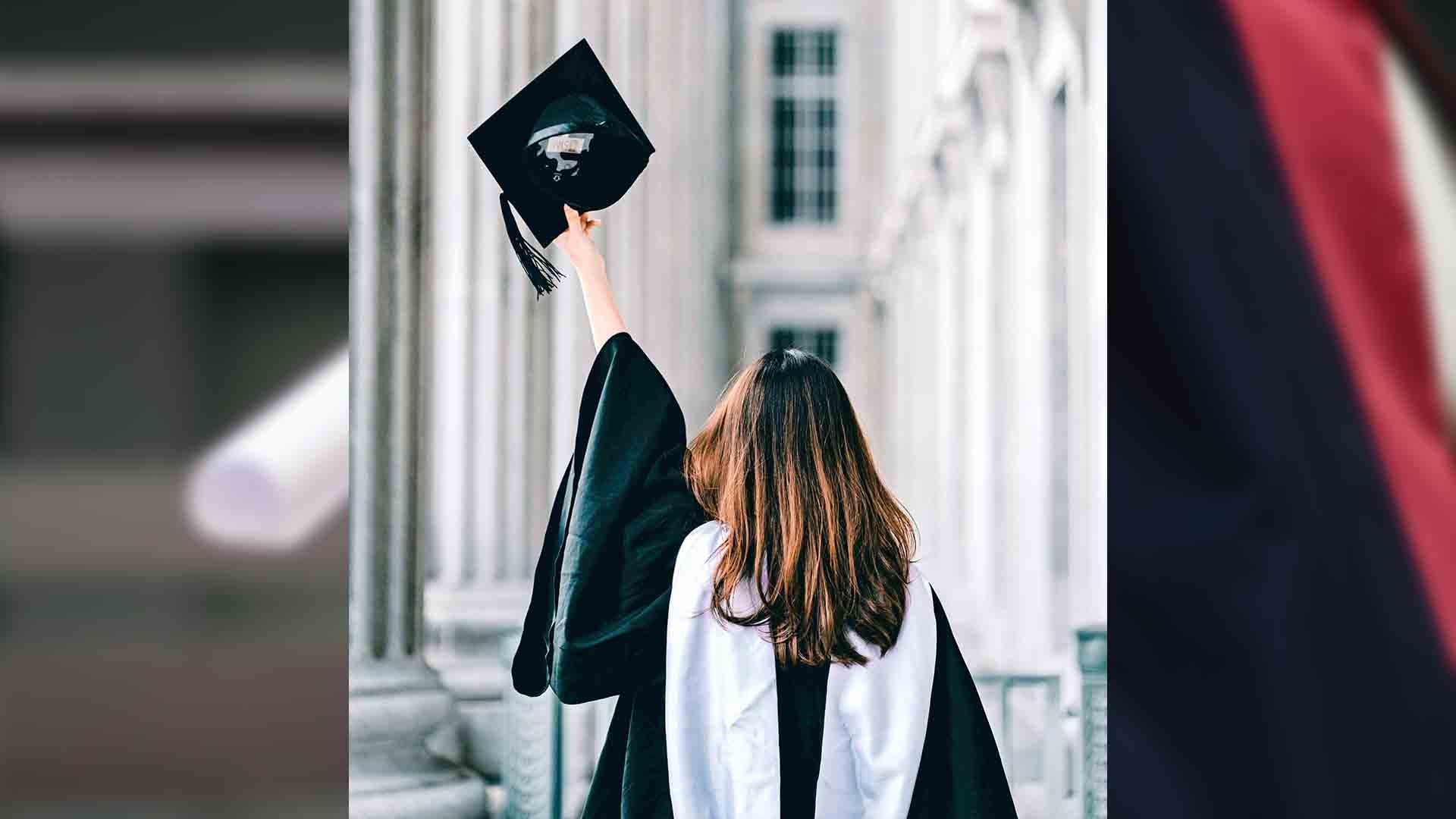 Graduating from the hallowed halls 
of learning