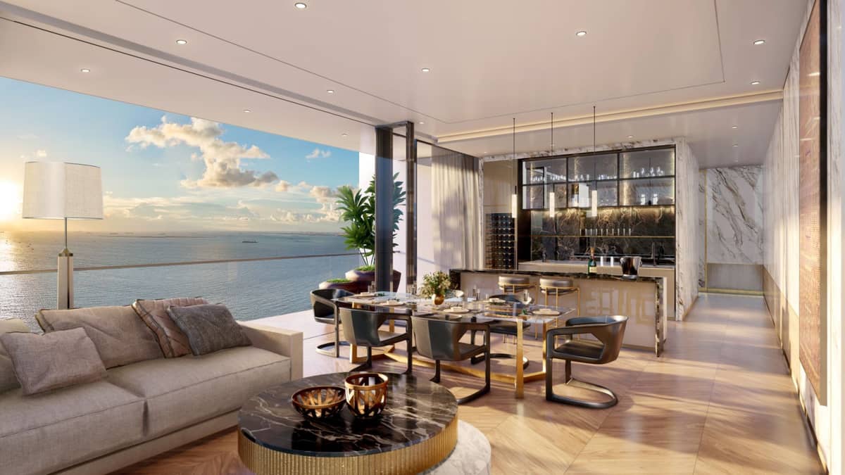 LIVING and dining area suite.