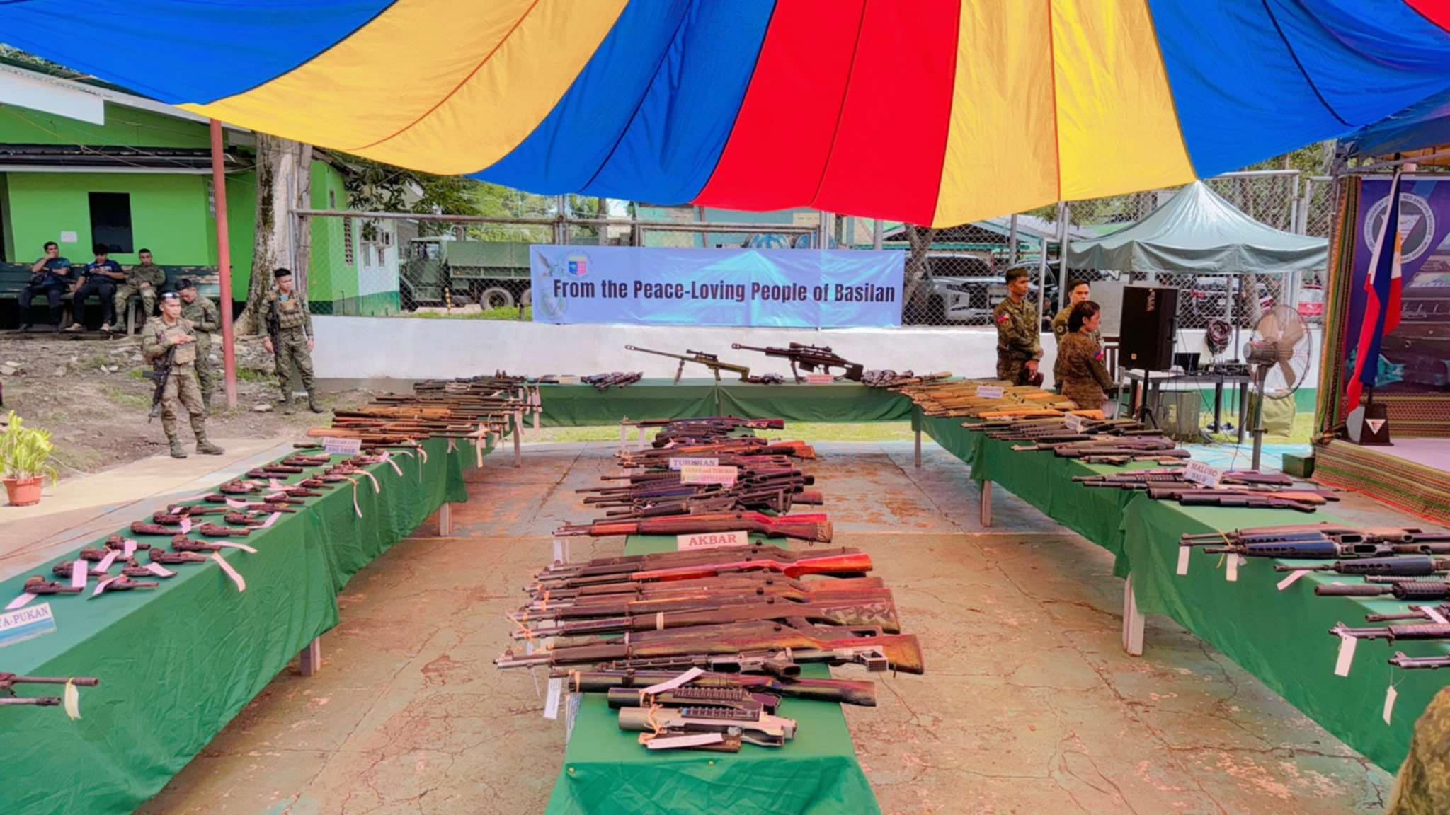 172 firearms turned over in Basilan
