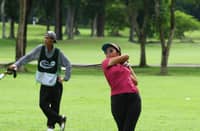 TIFFANY Bernardino flexes for opening-round lead in the ICTSI JPGT Visayas Series 3.