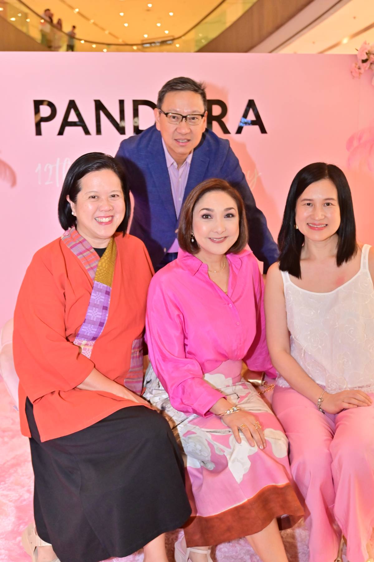 Emerson Yao (managing director, Lucerne Group of Companies), Yvette Fernandez, Tricie Legarda (brand head, Pandora Philippines) and Ginette Tang (brand head, Philip Stein Philippines).