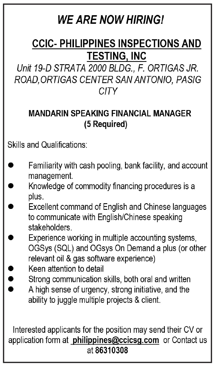 CCIC - Philippines Inspections and Testing Inc.