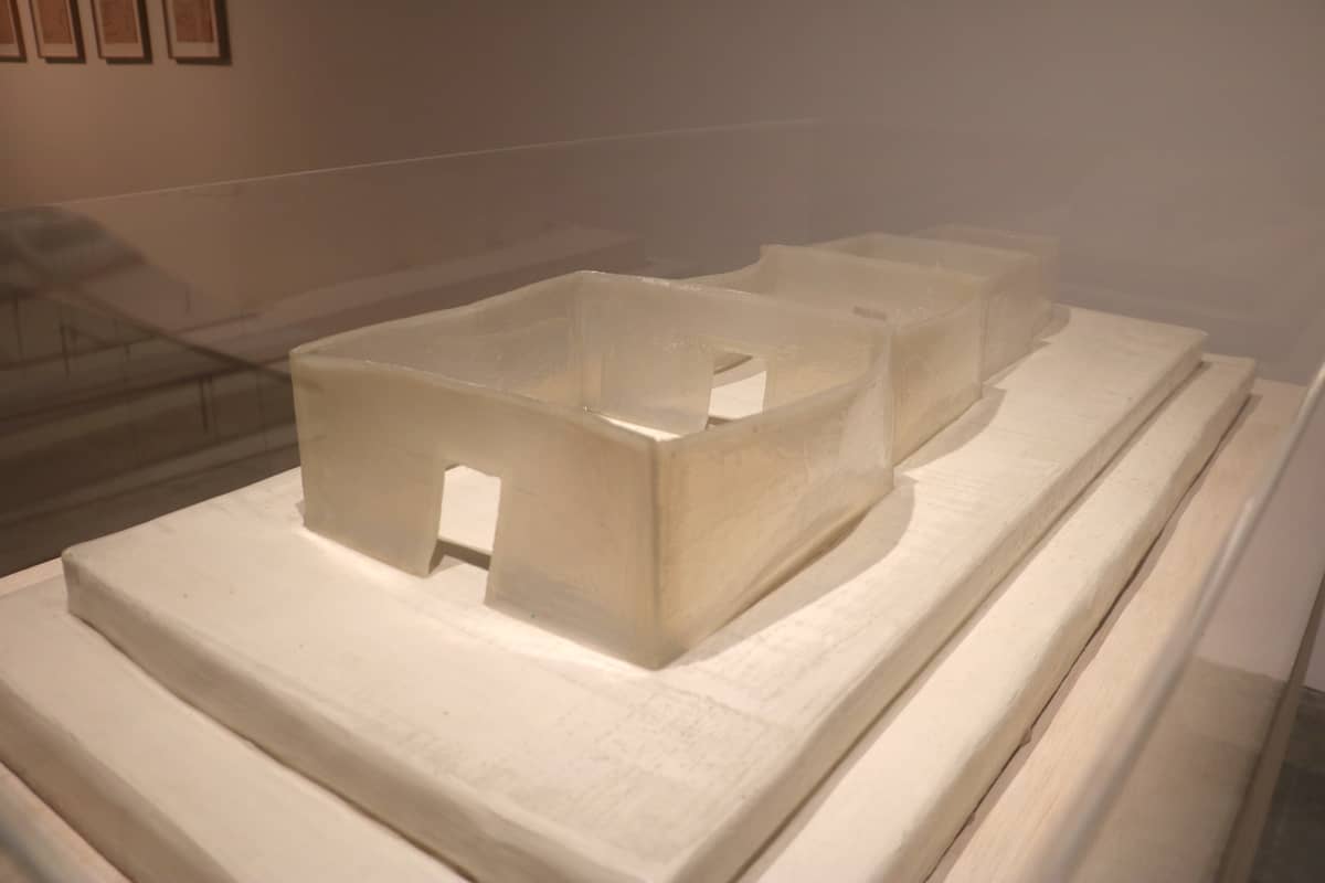 ‘Untitled’ by Heidi Bucher, foam, textile, white glue and paint, approximate, 21.5 x 127 x 61 cm.