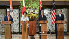 Quad 'seriously concerned' about situation in South China Sea
