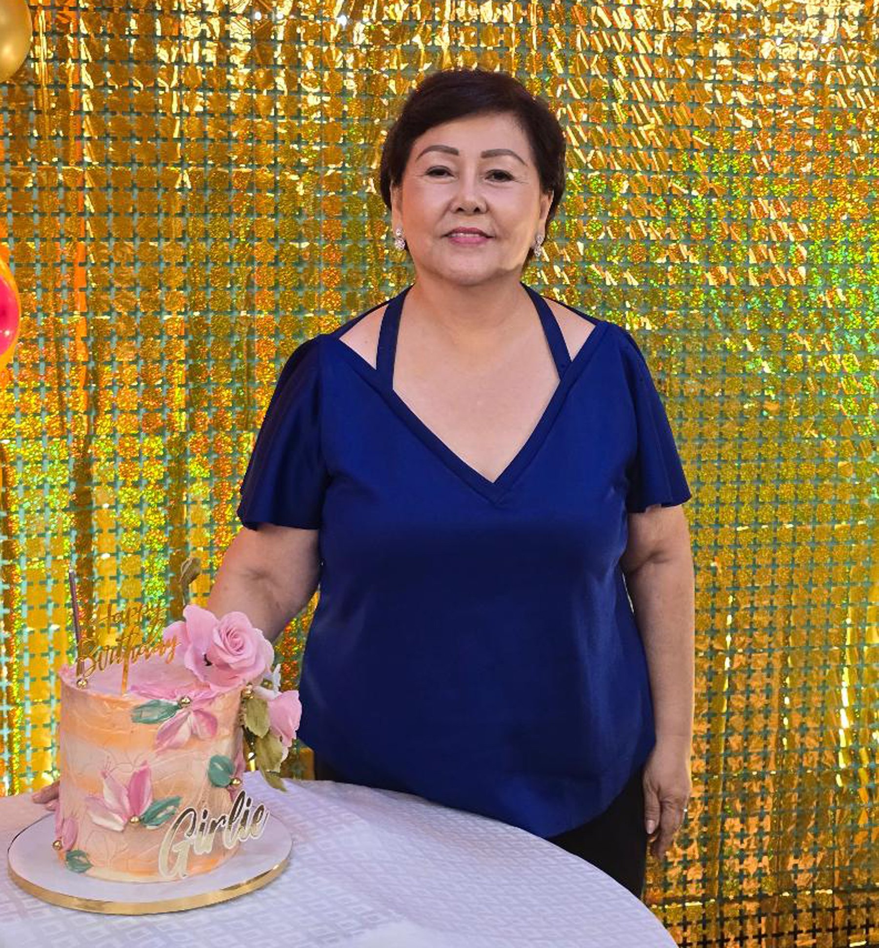 Birthday celebrator Girlie de Guia.