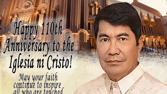 Rep. Erwin Tulfo - Happy 110th Anniversary to the Iglesia ni Cristo