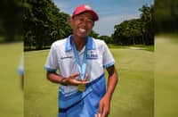 A WINNING smile from the triumphant Aldrien Gialon.