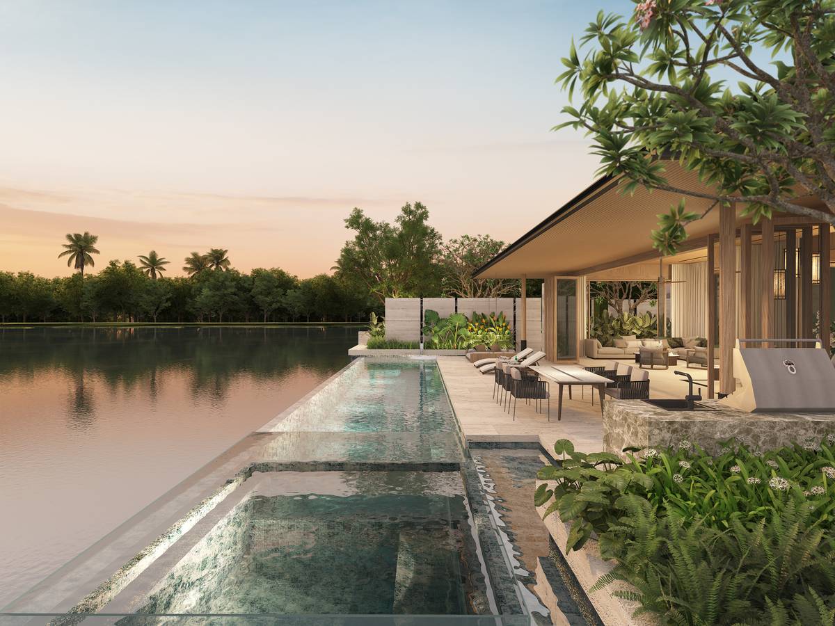 BANYAN Tree Grand Residences lagoon pool villa.
