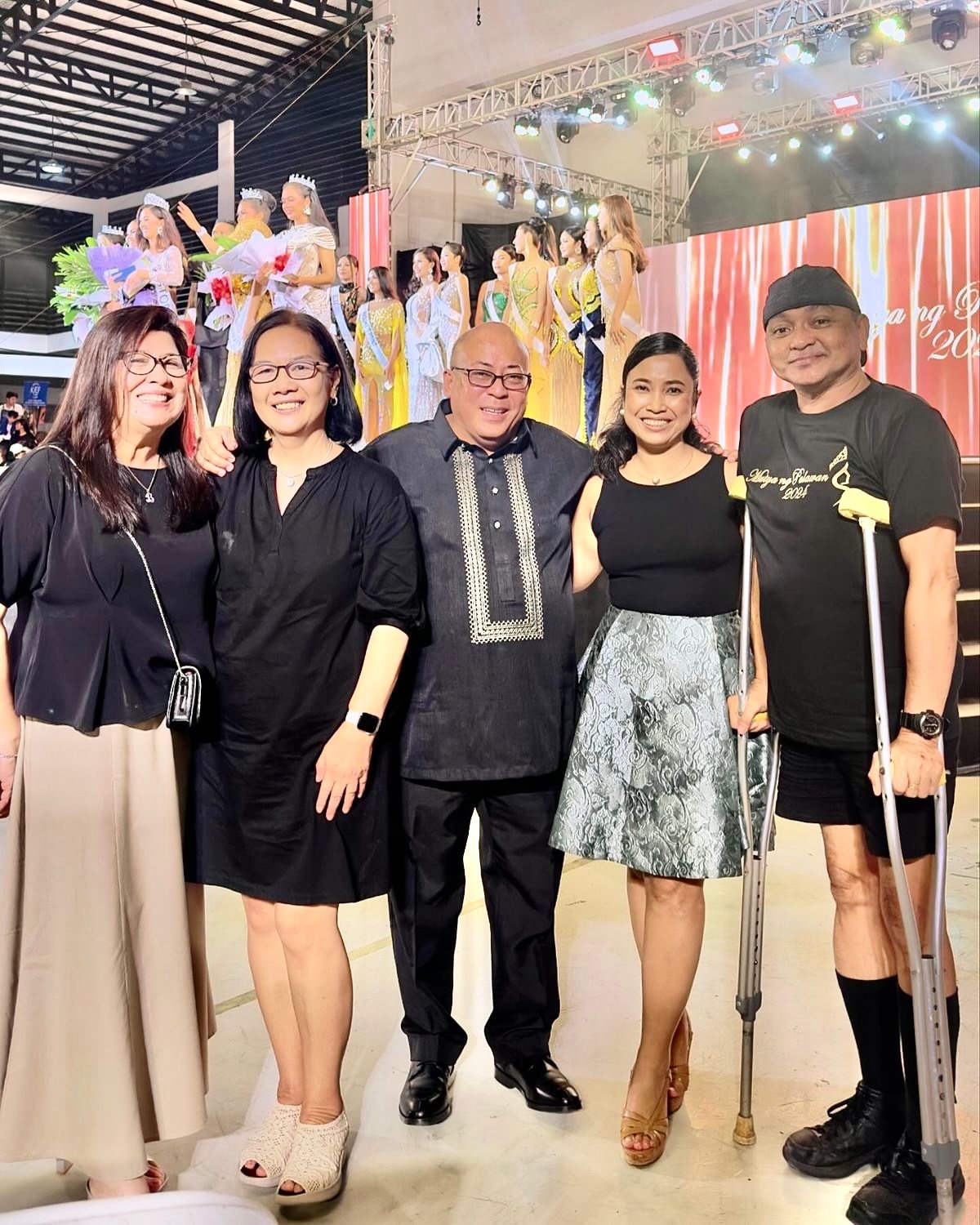 (FROM left) Elizabeth Sabando, Mutya committee member Grace Mendoza, Baragatan sa Palawan 2024 chairperson Cesar Sammy Magbanua and Mutya committee members Karen Ganapin-Seville and Edgar Oquendo.