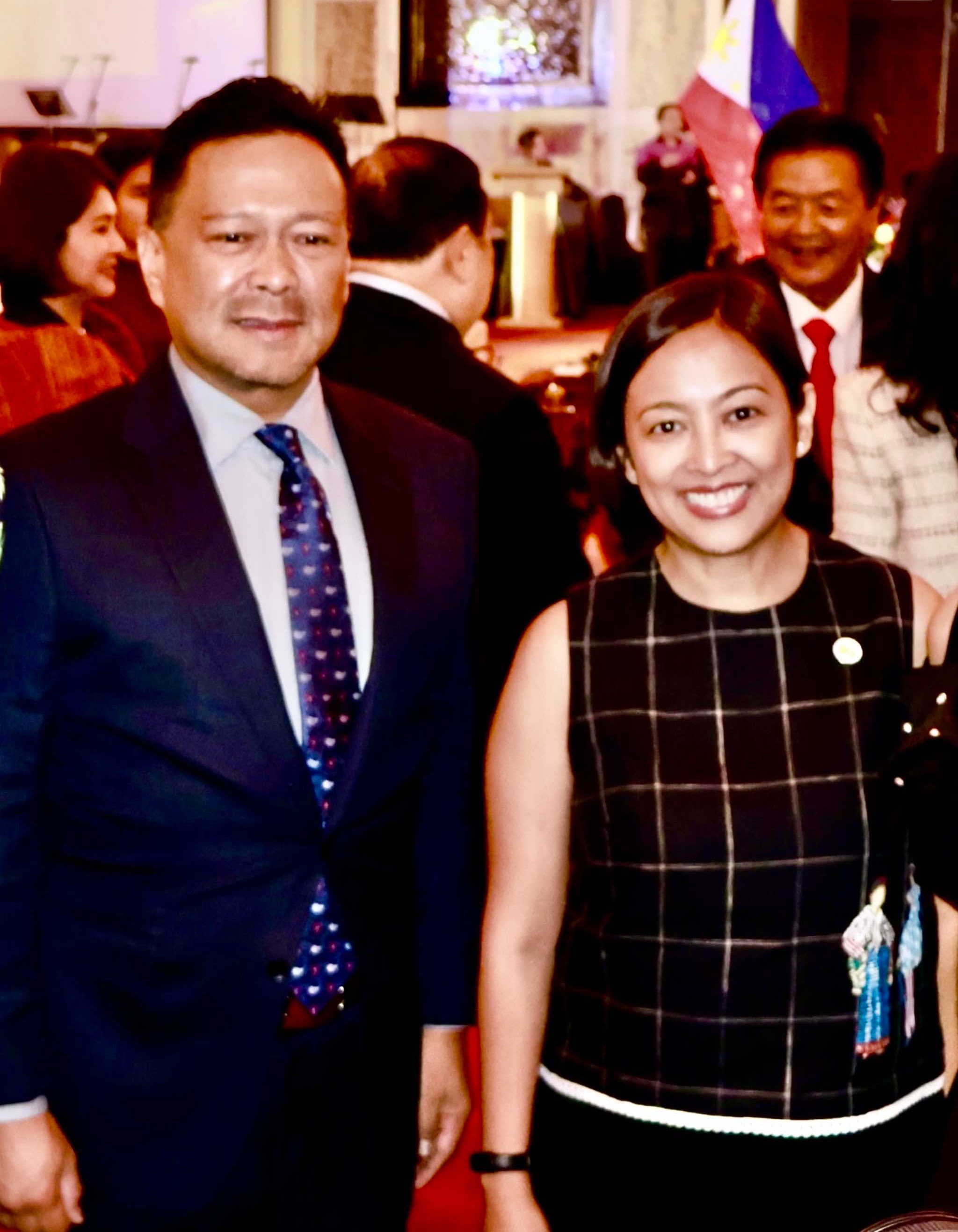 Senator JV Ejercito and Makati Mayor Abby Binay.