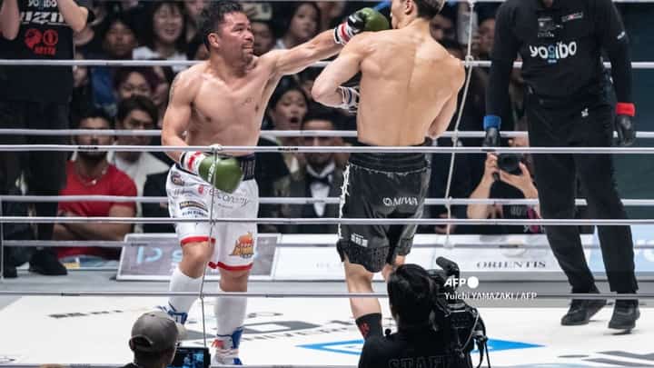 BOXING legend Manny Pacquiao proves that he can still pull the trigger after pounding Japanese mixed martial artist Rukiya Anpo in their three-round exhibition boxing match at Saitama Super Arena in Saitama, Japan.