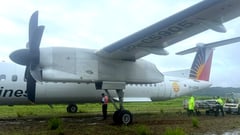 PAL aircraft skids off Busuanga Airport runway