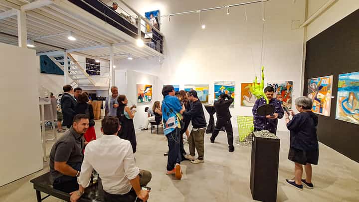 Brut Collective exhibit opening photo.