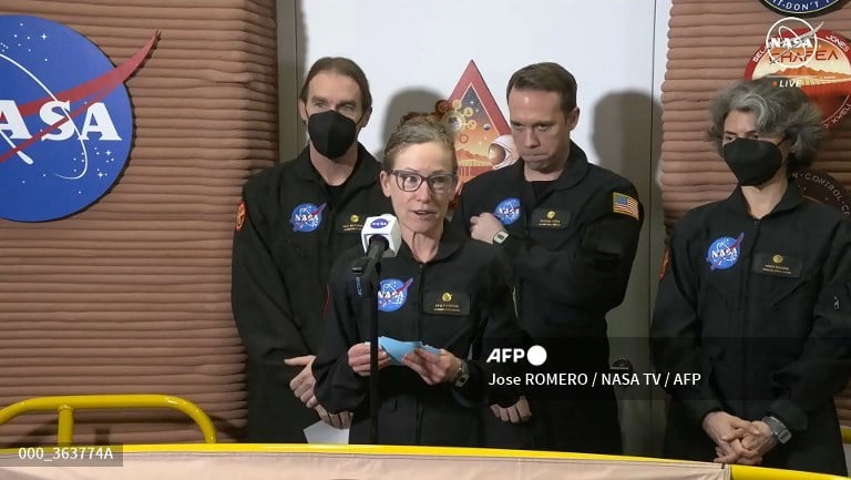 'Ready to come out?' Scientists reemerge after year 'on Mars'