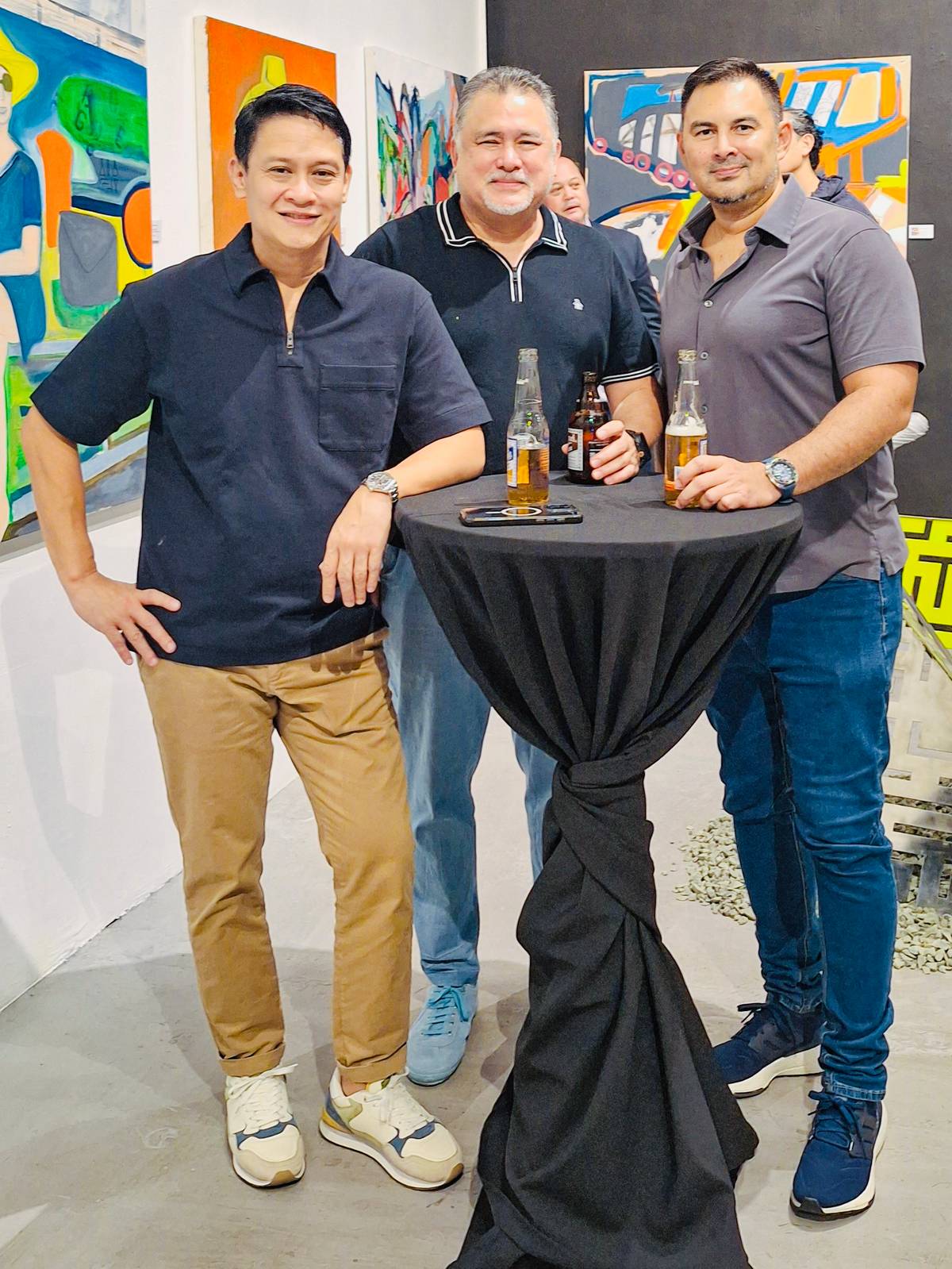 Paul Macasaet, Gabby Esatrella and Hans Montenegro.