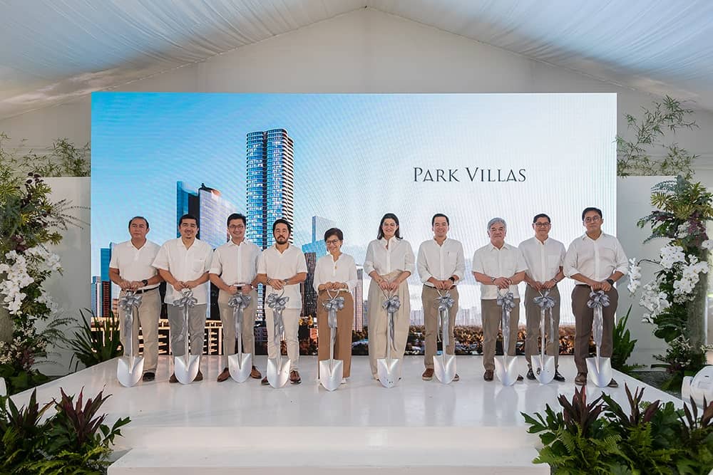 (FROM left) Edwin Anthony N. Magsalansan, director and vice president, Sy^2 + Associates Inc.; Joseph Carmichael Jugo, president, Ayala Land Premier, Inc. and Alveo Land, Corp.; Vincenzo Tagle, managing director, Griffinstone, Inc.; Marc Louie Tagle, president and chief executive officer, Griffinstone, Inc.; Anna Ma. Margarita B. Dy, president and CEO, Ayala Land, Inc.; Mariana Zobel de Ayala, Group head, Leasing and Hospitality, Ayala Land, Inc.; Paolo O. Viray, chief operating officer, Ayala Land Premier, Inc.; Dante M. Abando, president, Makati Development Corporation; Ricardo A. Tabujara III, executive vice president and chief operating officer, DCCD Engineering Corporation; and Abelardo M. Tolentino, Jr., president, Aidea Inc.