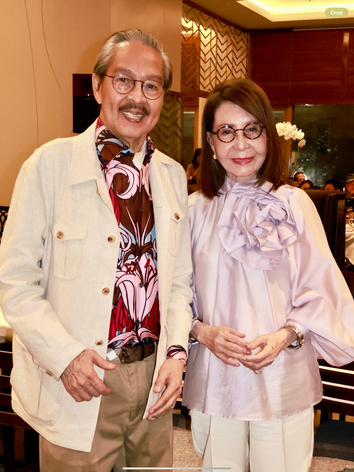 Artist Ramon Orlina and Angola Consul Helen Ong