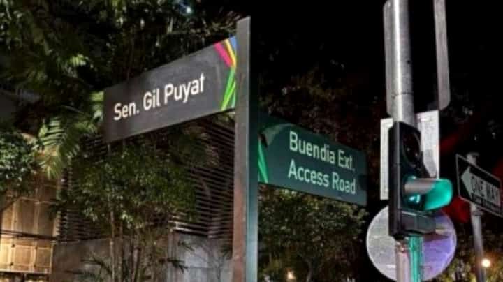 Sen. Gil Tulog Avenue signage