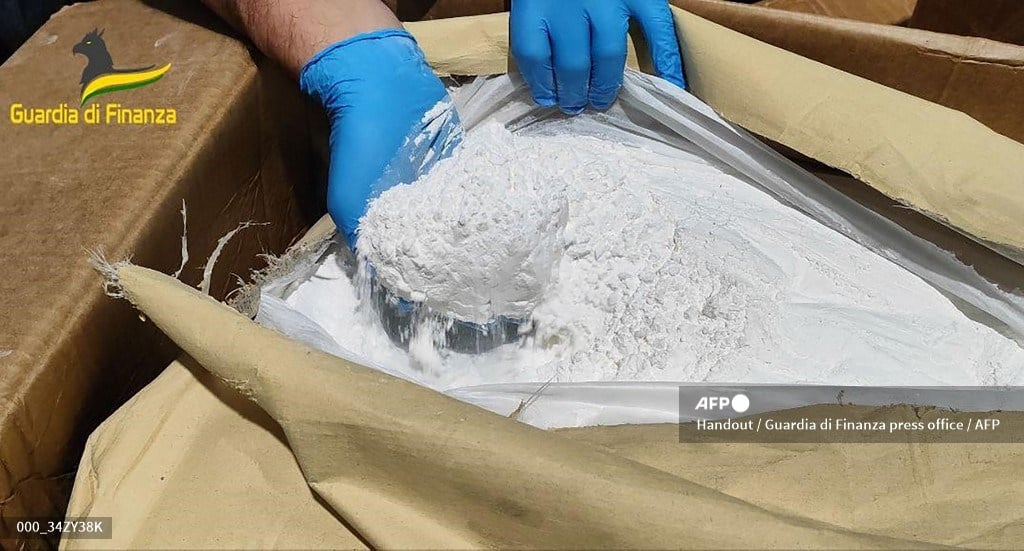 Italy says seizes six tonnes of drug 'precursors' from China
