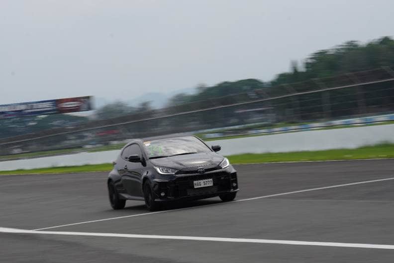 GR Yaris takes on the tracks.