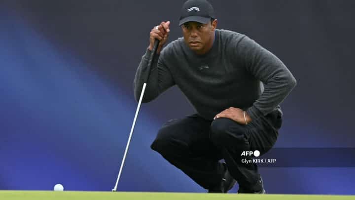 FIFTEEN-TIME major champion Tiger Woods shot a 79 on the first day at Royal Troon.