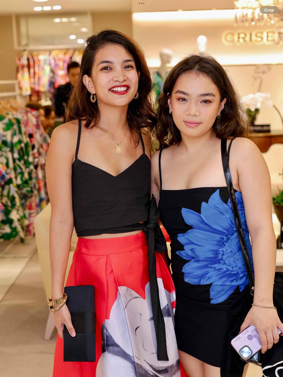 Criselda Lontok's grandchildren, Adi and Isabella Fernandez.
