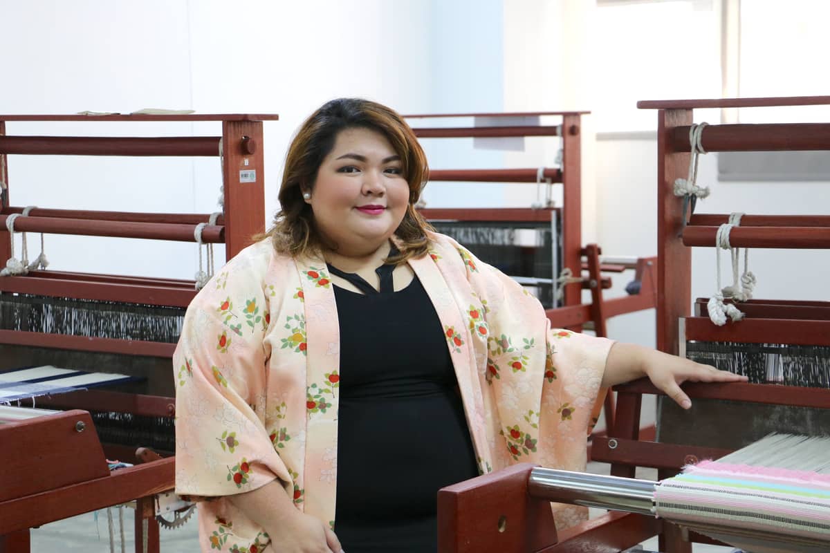Diana Katigbak, independent natural dye artist specializing in indigo dyeing, educator, and program coordinator of Benilde Textile Design.