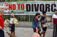 The Catholic Churtch opposes the legalization of divorce in the Philippines.