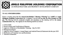 Anglo Philippine Holdings Corporation - An Infrastructure and Property Development Company