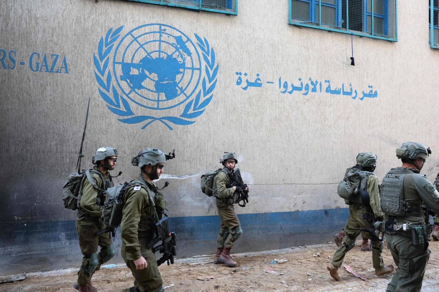 Israel forces hit Hamas fighters inside UN agency building