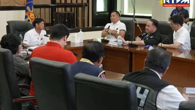 President Ferdinand "Bongbong" Marcos Jr. presided over a situation briefing with local chief executives of the provinces of Bulacan, Bataan, and Pampanga on Saturday in Malolos City after the onslaught of Super Typhoon Carina and enhanced southwest monsoon (habagat) in Central Luzon.
