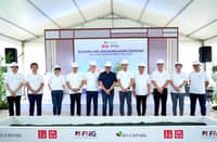 FROM left: Chief financial officer of Fast Retailing Philippines Ryo Watanabe; group senior vice president of Fast Retailing Japan Hidetsugu Asada; chief operating officer of UNIQLO Philippines Geraldine Sia; Cavite Congressman Antonio Ferrer; president of Federal Land NRE Global Thomas Mirasol; General Trias City Mayor Luis Ferrer IV; vice chairman of Federal Land NRE Global Yusuke Hirano; General Trias City Vice Mayor Jonas Labuguen; Technical Execution group head of Federal Land Alvin U. Ty; general manager of the Overseas Business Division of Nomura Real Estate Masao Toba; and project development head of Federal Land Stephen Comia.
