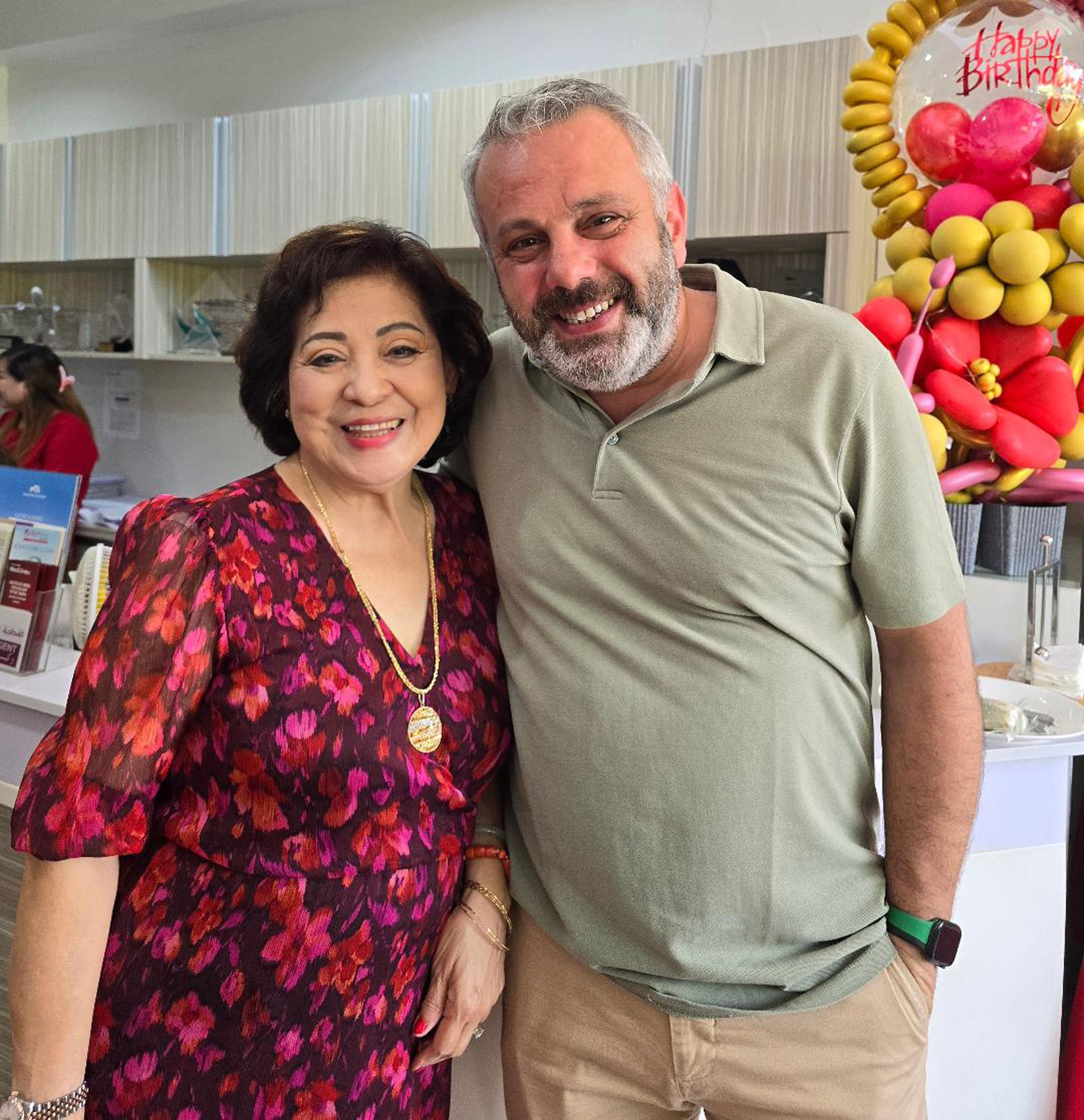 Aida Uy with Ali Ulucay.