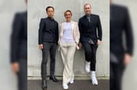 Hiro Suzuki, Tetta Matera and Jason Coates, organizers of the PHx Tokyo Sales Showroom & Exhibition. Hiro and Jason are the owners and partners behind H3O Fashion Bureau, one of Tokyo most reputable sales and PR showrooms.