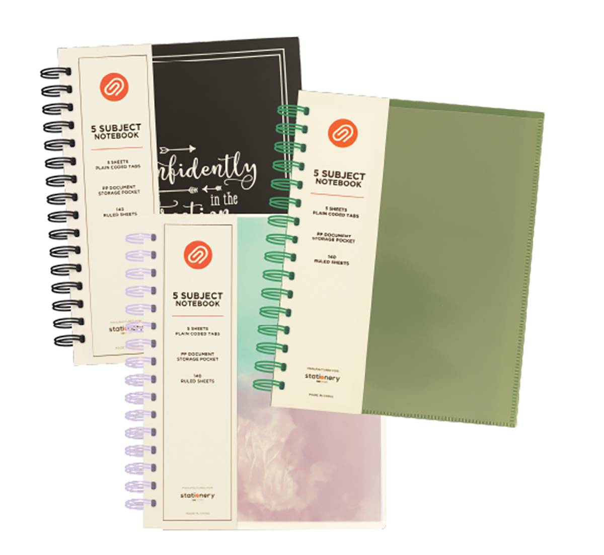 subject 
notebook.