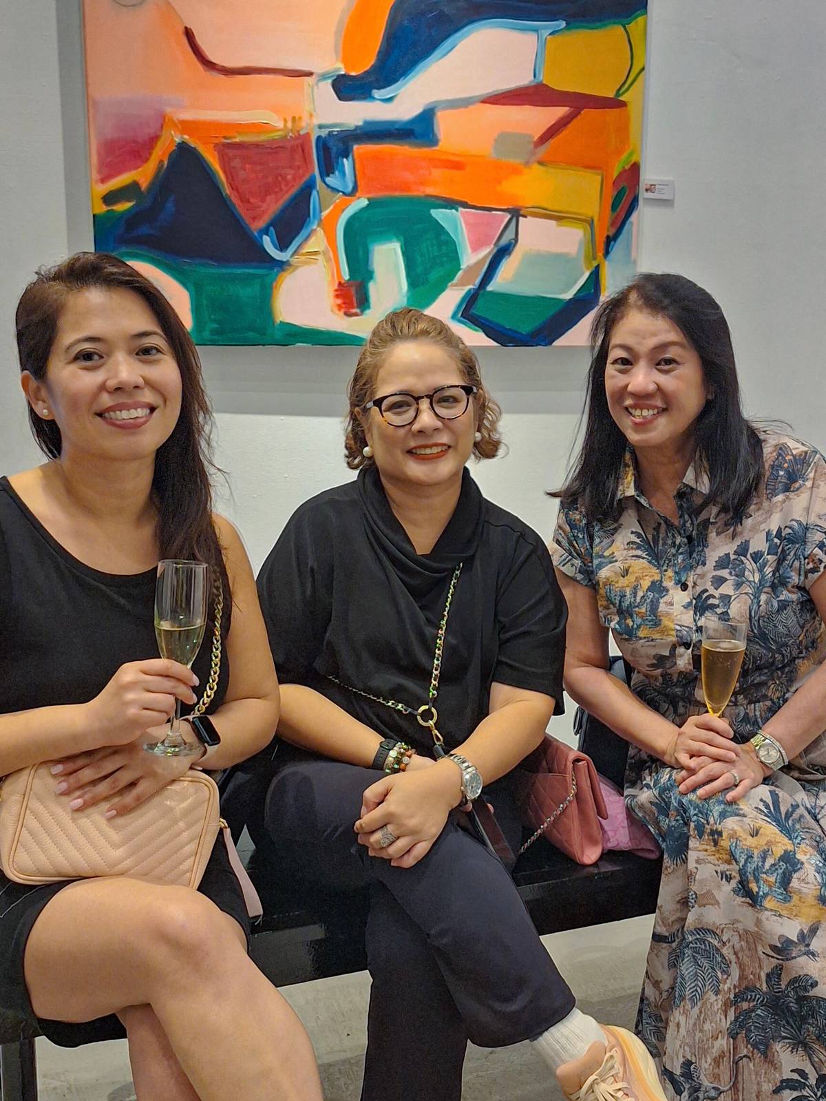 Camille Santiago, Caron Macasaet and Juri Koga.