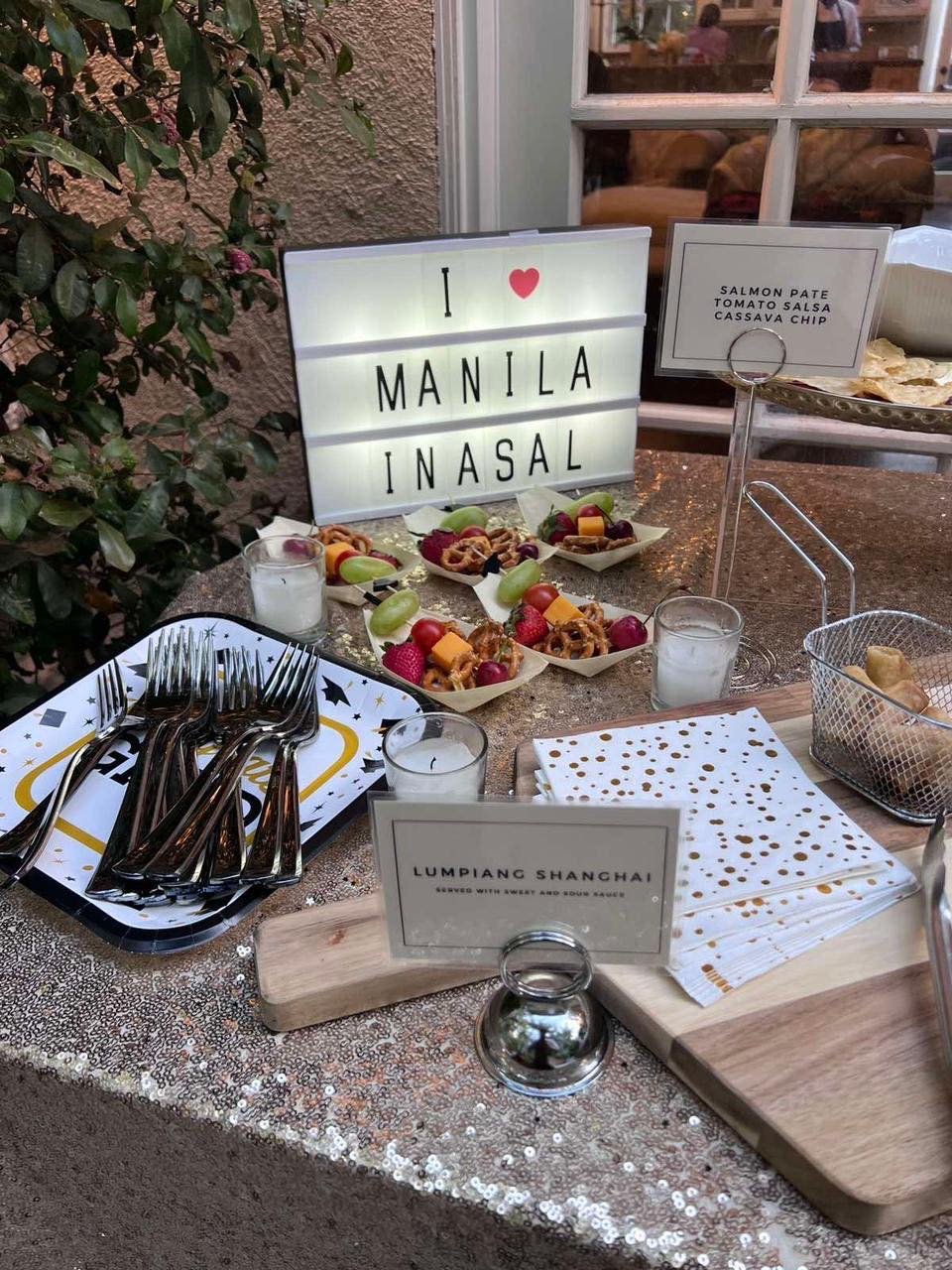 YUMMY spread.