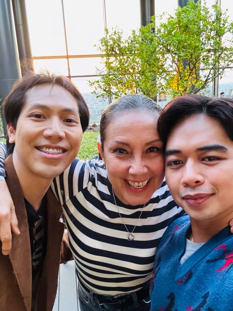 Tetta with talented designers Jerome Lorico (left) and Seph Bagasao.