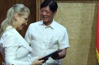 President Ferdinand Marcos Jr. meets with Her Excellency Annika Thunborg, Ambassador of Sweden to the Philippines, during a farewell call at the Malacanang Palace on Tuesday, 6 August 2024.