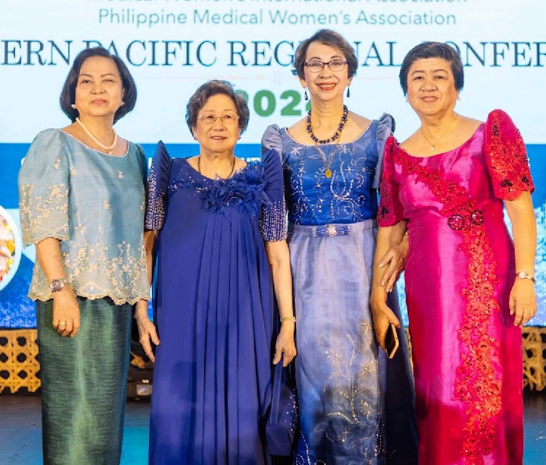Past presidents of PMWA Drs. Perla Dolera, Esperanza de la Paz, Rosa Maria Nancho and Teresita Agda.