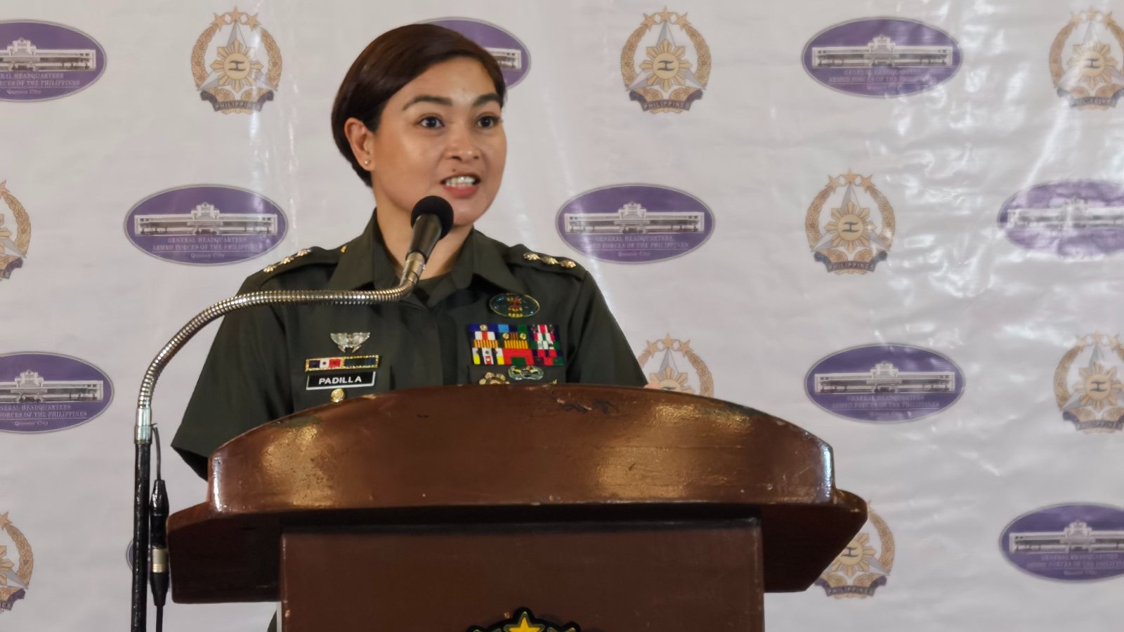 AFP spokesperson Col. Francel Margareth Padilla