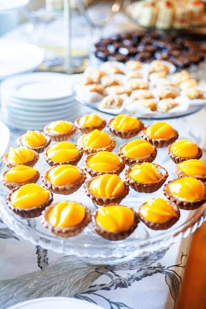 Mango Cream Tartlets.