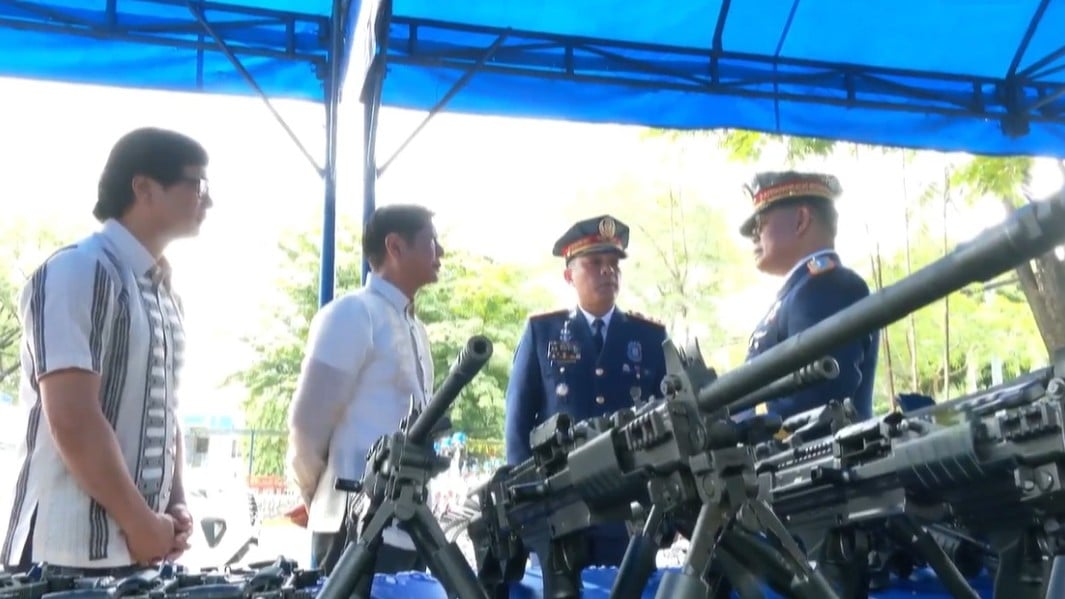 PNP receives new vehicles, firearms
